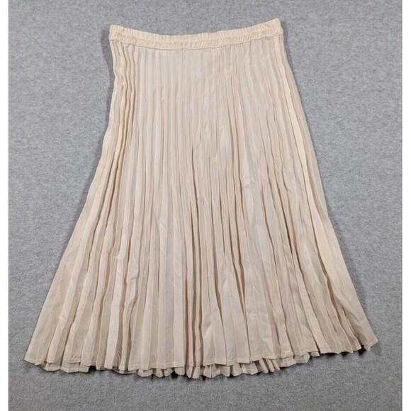 Xirena Women Skirt Medium NWT Farah Accordion Pleated Knee Length ELastic Waist